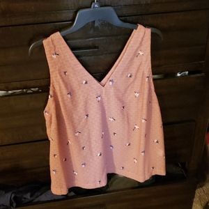 Womens pink sleeveless blouse- A New Day size XXL